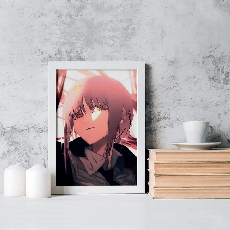 تابلو خندالو مدل ماکیما انیمه مرد اره ای کد 17871