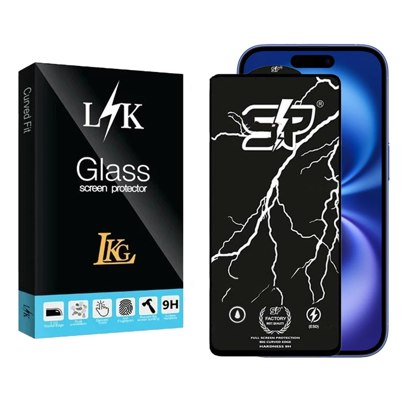 محافظ صفحه نمایش ال کا جی مدل اس پی مناسب برای گوشی موبایل اپل iPhone 16