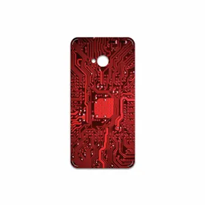 MAHOOT Red Printed Circuit Board Cover Sticker for HTC One