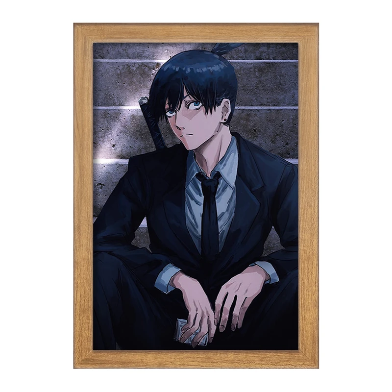 تابلو خندالو مدل هایاکاوا انیمه مرد اره ای Chainsaw Man  کد 17967