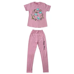 ست تی شرت و شلوار دخترانه مدل پرنده خوشحال