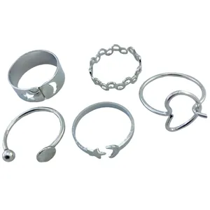 انگشتر زنانه مدل R4001 مجموعه 5 عددی