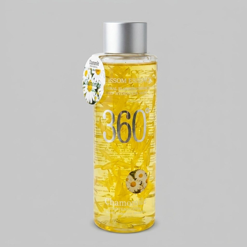تونر پاک کننده آرایش صورت 360 مدل Chamomile حجم 250 میلی لیتر