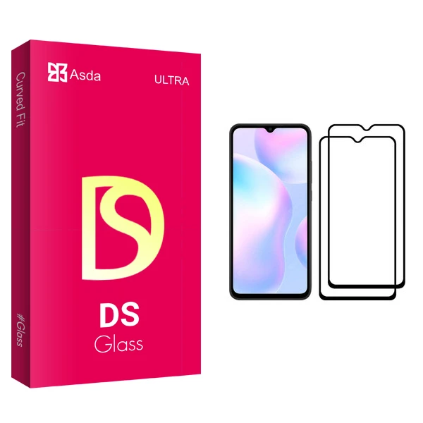 محافظ صفحه نمایش آسدا مدل DS مناسب برای گوشی موبایل شیائومی Redmi 9A بسته دو عددی
