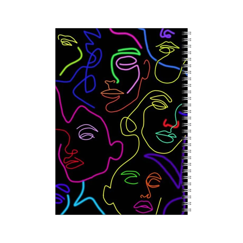 دفتر مشق 80 برگ بامبیلیپ طرح چهره ها کد 1342904