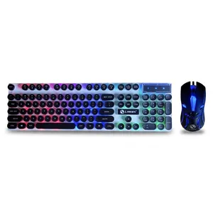 Limeide NEW GAMING-GTX300 Gaming Keyboard With Mouse, Membrane Switch, Full-Size, LED RGB Lighting