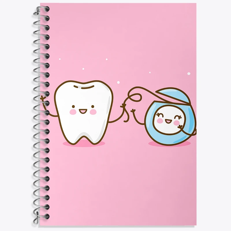 دفتر لغت 50 برگ خندالو طرح دندان و دندان پزشکی کودکانه کد 36726