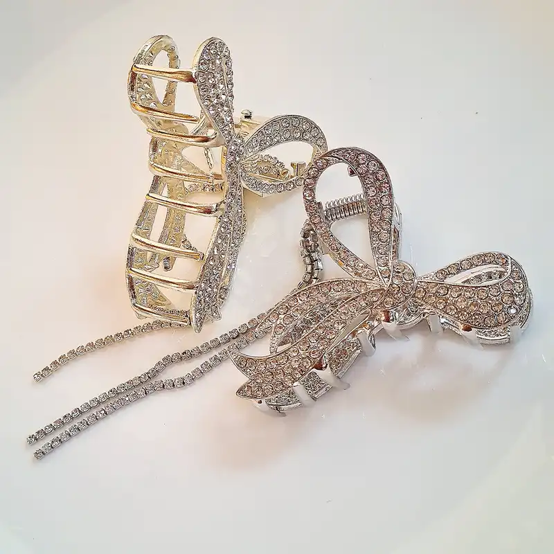 کلیپس مو زنانه مدل پاپیون آویزدار brg 09