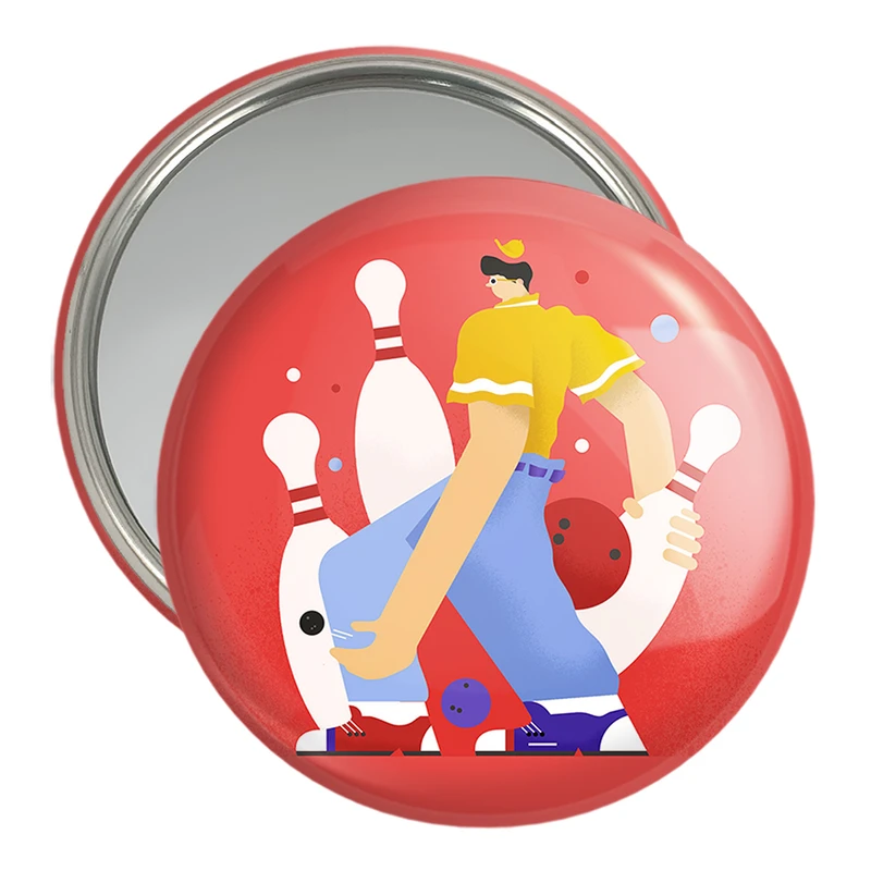 آینه جیبی خندالو مدل بولینگ Bowling کد 28119