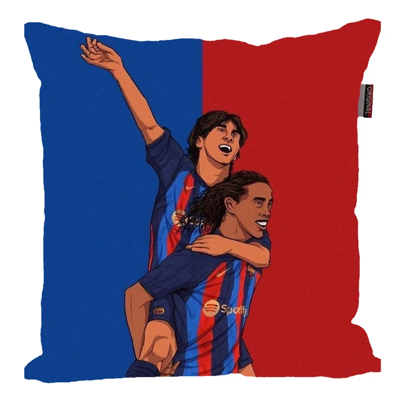 کوسن مدل فوتبالی طرح رونالدینیو و مسی کد 303