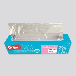 کیسه فریزر سبزبان پلاستیک کد 001 رول 250 عددی