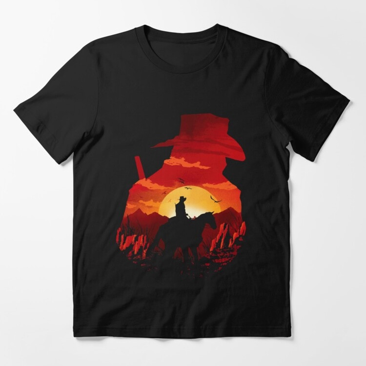 تی شرت لانگ آستین کوتاه پسرانه مدل red dead redemption