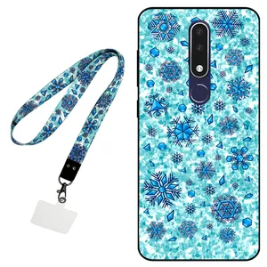 Megafone Snow Flake 0014 Cover For Nokia 3.1 Plus Mobile Neckband