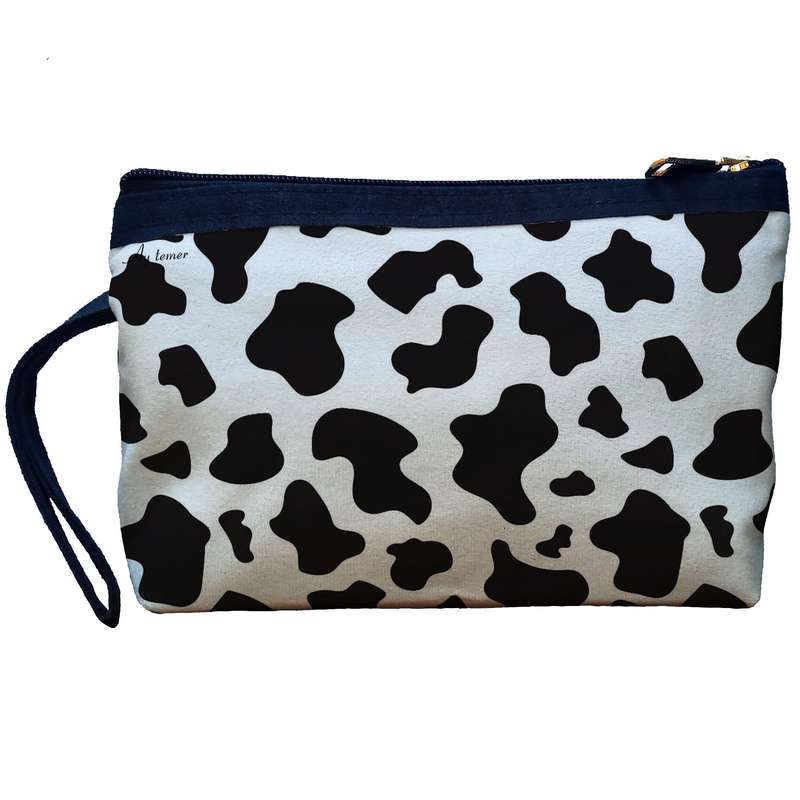 کیف لوازم آرایش زنانه آی تمر مدل پوست گاو کد 241