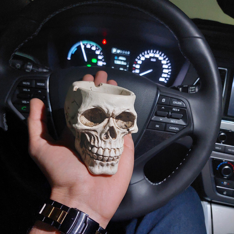 زیرسیگاری مدل جمجمه اسکلت کد A32