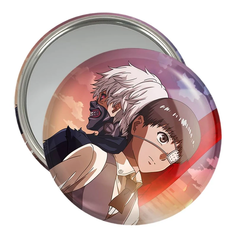 آینه جیبی خندالو مدل کانکی کن انیمه توکیو غول Tokyo Ghoul  کد 11909