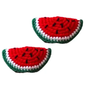 گیره مو دست ساز مدل هندوانه بسته 2 عددی