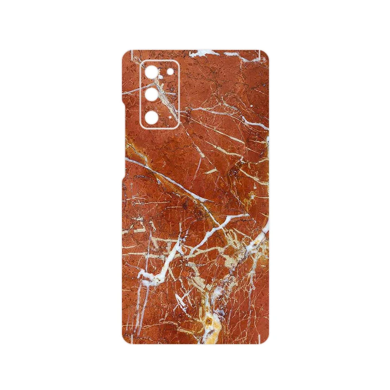 برچسب پوششی ماهوت مدل Red Marble مناسب برای گوشی موبایل سامسونگ Galaxy Note 20