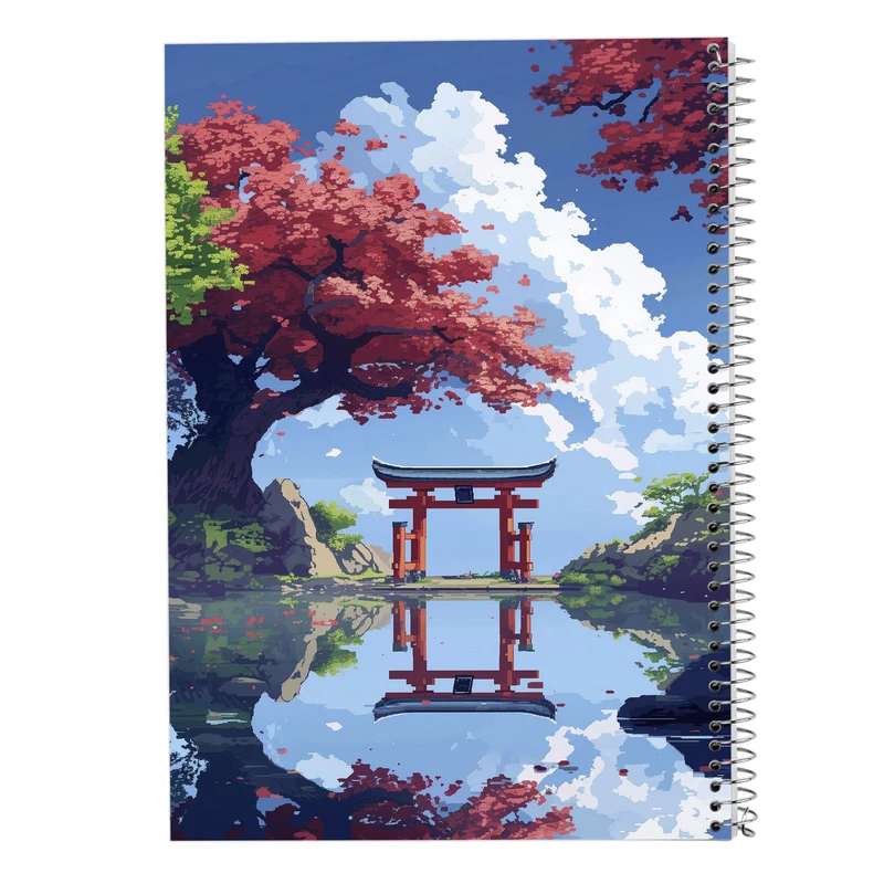 دفتر مشق 50 برگ مدوپد مدل طبیعت کد DF15344