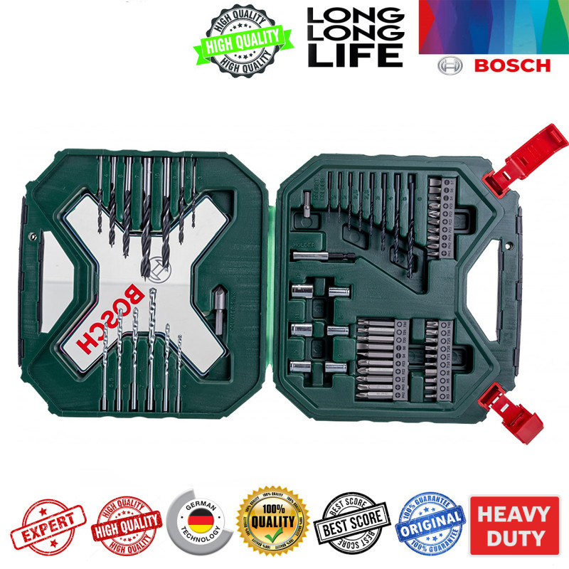 مته و سرپیچ گوشتی بوش مدل X line 60 - 2607010611 مجموعه 60 عددی