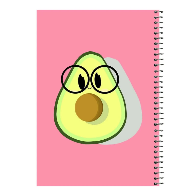 دفتر مشق 80 برگ اس جی مدل آووکادو عینکی   