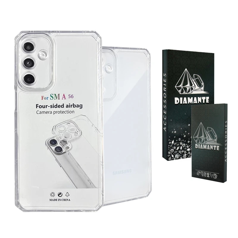 کاور دیامانته مدل Nahid Navy مناسب برای گوشی موبایل سامسونگ Galaxy A56