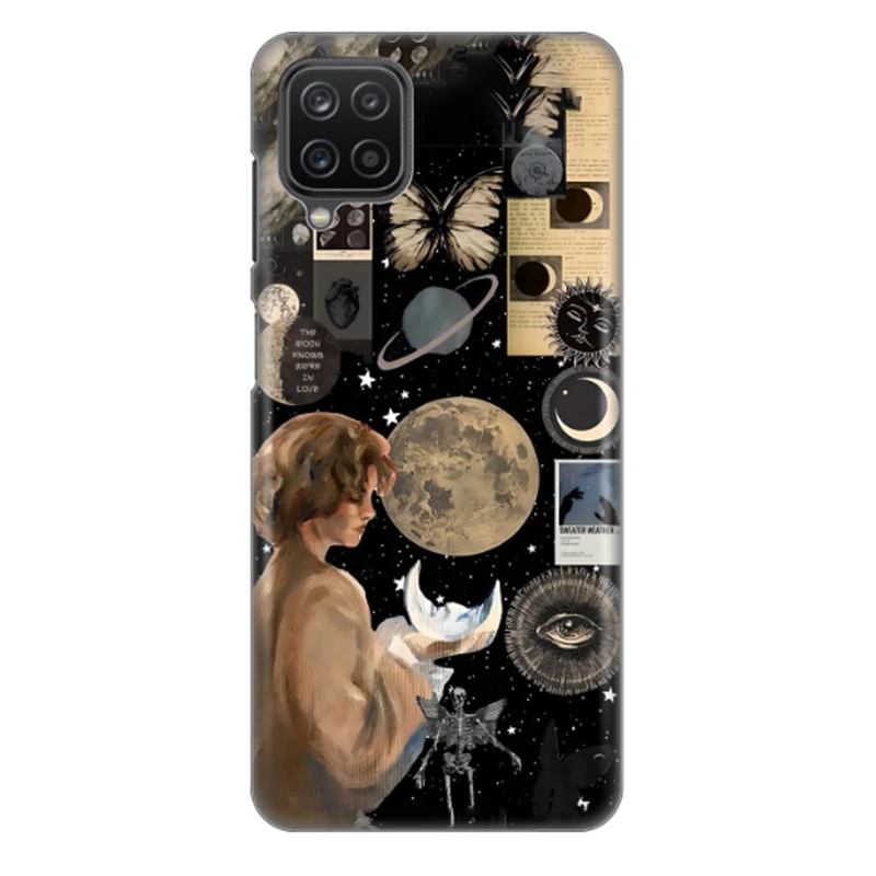 کاور طرح دختر و ماه کد DIMO-059 مناسب برای گوشی موبایل سامسونگ Galaxy F62 / Galaxy M62