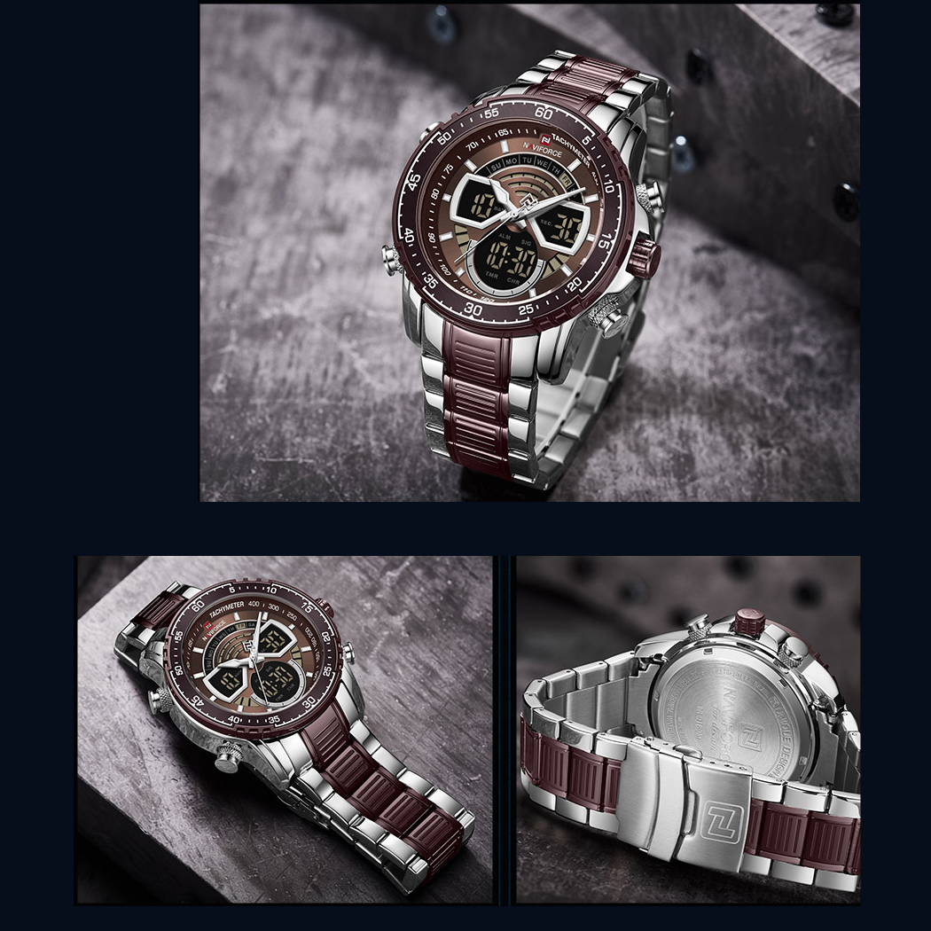 قیمت                                      ساعت مچی عقربه‌ای مردانه نیوی فورس مدل NF9189SCE