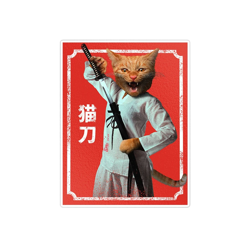 استیکر لپ تاپ ویندی دیزاین طرح گربه مدل ndi1211