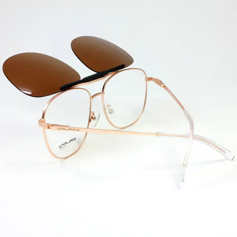 فریم عینک طبی گلکسی مدل 70150 به همراه کاور آفتابی