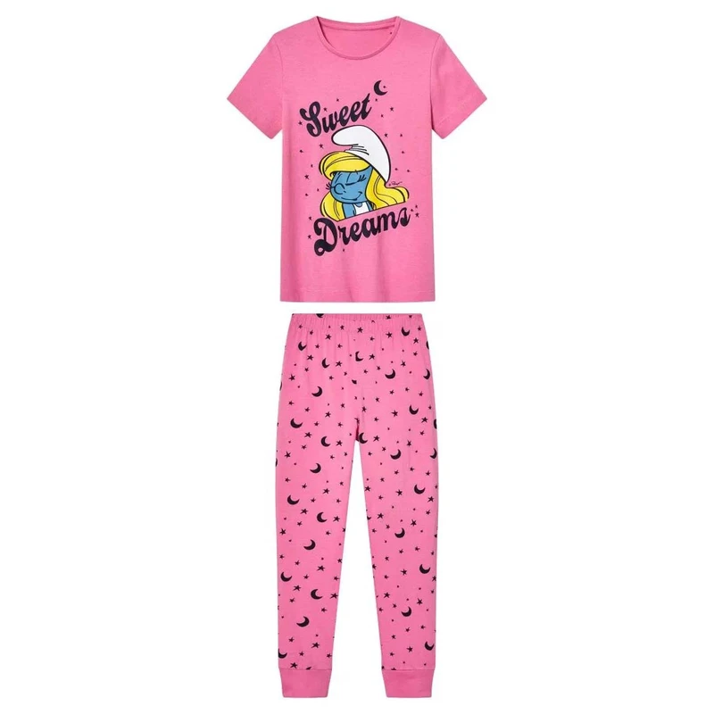 ست تی‌شرت آستین کوتاه و شلوار راحتی دخترانه مدل 21232841