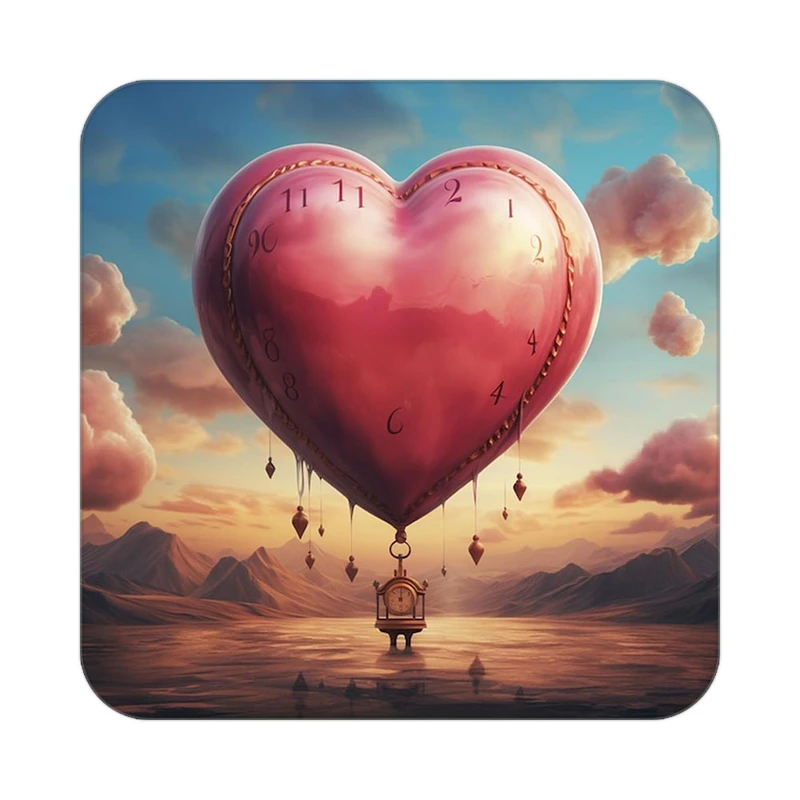 زیر لیوانی کاکتی مدل عاشقانه کد mp12019