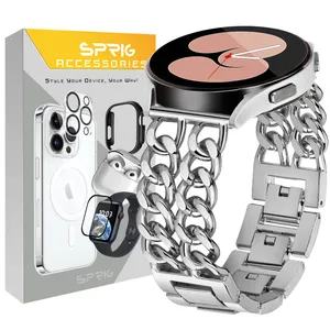 Sprig Cart-2line Band For Samsung Galaxy Watch 4 40mm / watch 4 42mm / watch 4 44mm / watch 4 46mm