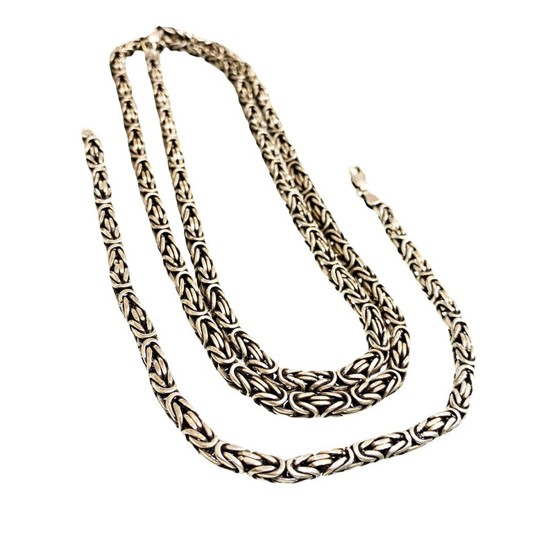 نیم ست نقره مردانه مدل MG002