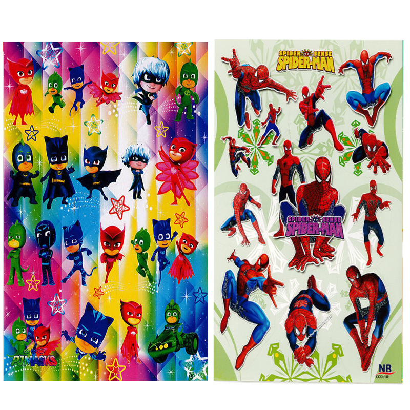 استیکر کودک طرح مرد عنکبوتی و جی پی ماسک کد CT111 مجموعه 2 عددی