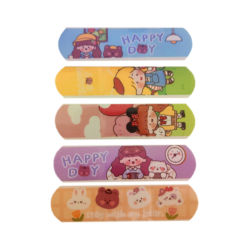 چسب زخم مدل دختربچه کد 02 بسته 5 عددی