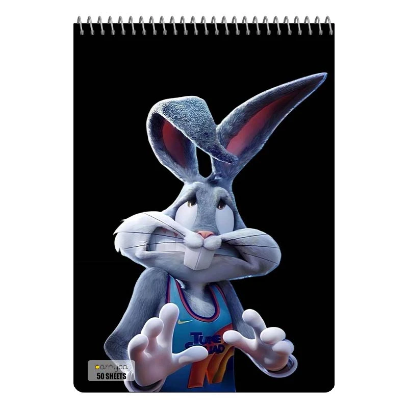 دفتر نقاشی 50 برگ سیمی کارنیکا طرح The Bugs Bunny کد 25413