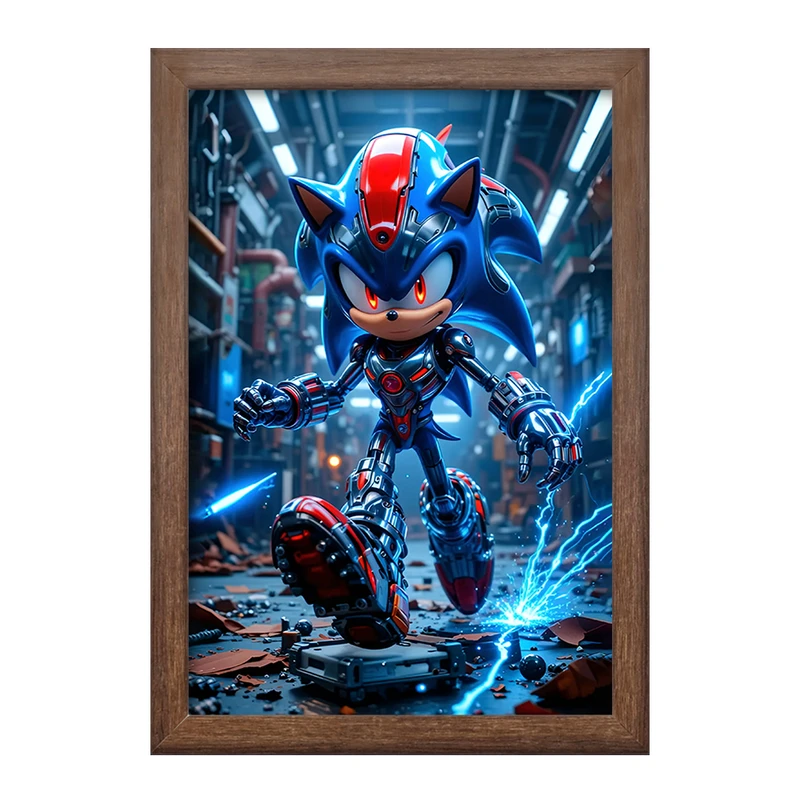 تابلو خندالو طرح سونیک (Sonic) کد F12641