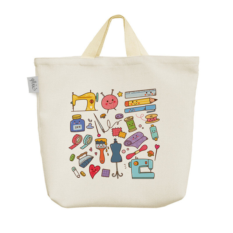 ساک خرید خندالو مدل خیاطی کد 10229