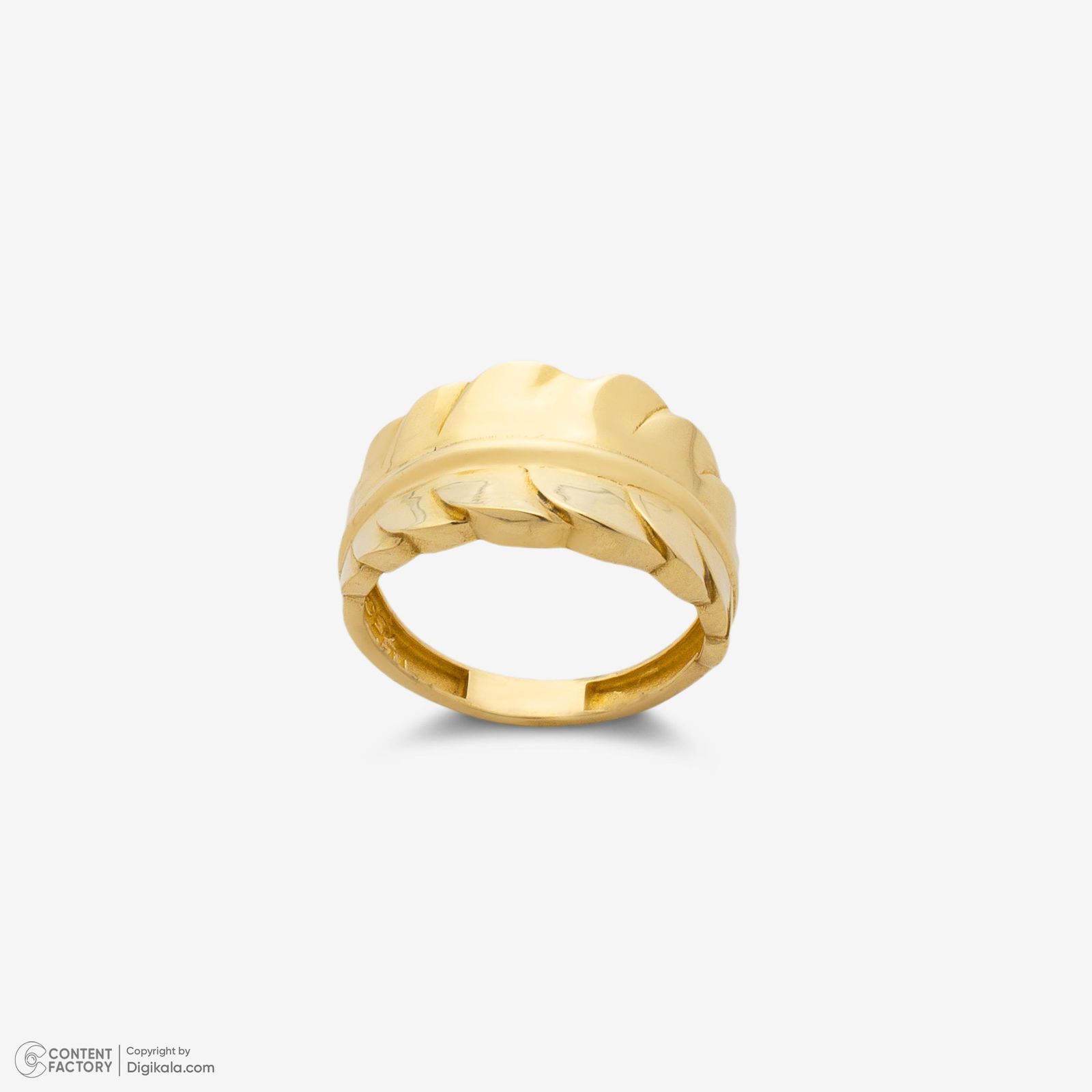 انگشتر طلا 18 عیار زنانه گلدم مدل R348001 سایز 53 -  - 7