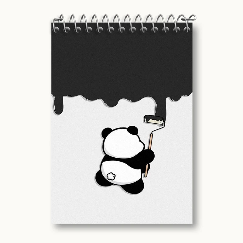 دفتر یادداشت 50 برگ خندالو طرح پاندای کیوت کد N1952