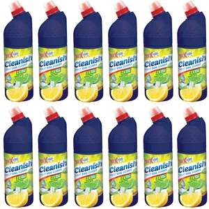 مایع جرم گیر وتمیز کننده کلینیش با رایحه لیمو با وزن 1000 گرم بسته 12 عددی 