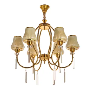  لوستر شش شعله چشمه نور کد N2400/6GO