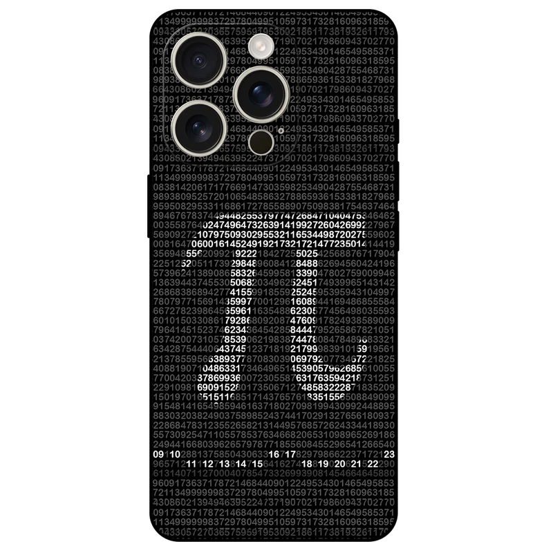 کاور مگافون طرح عدد پی مدل 7240 مناسب برای گوشی موبایل اپل iPhone 16 Pro Max