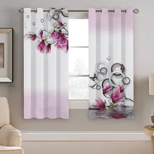 پرده نیروانا طرح گل  مدل هازان کد 8123   سایز 140×200 سانتی متر