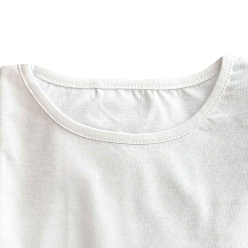 تی شرت لانگ زنانه مدل خورشید رنگ سفید