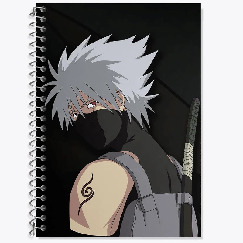 دفتر لغت 50 برگ خندالو مدل هاتاکه کاکاشی انیمه ناروتو Naruto کد 11260