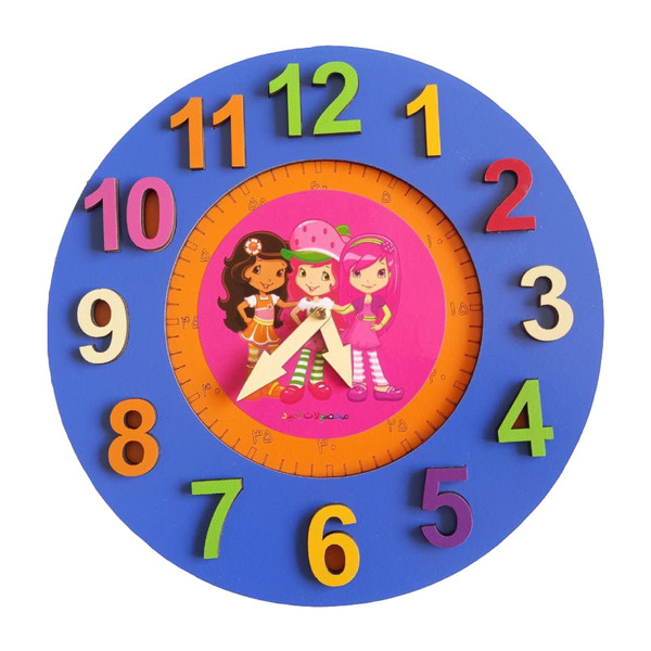 بازی آموزشی ساعت مدل دختر توت فرنگی کد F016