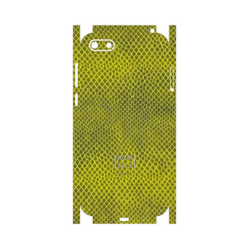 برچسب پوششی ماهوت مدل Yellow Snake Skin-FullSkin مناسب برای گوشی موبایل هوآوی Y5 Lite