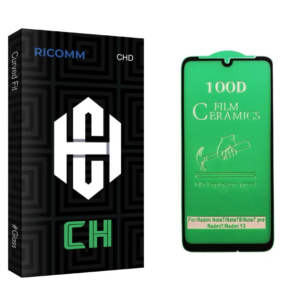 محافظ صفحه نمایش سرامیکی ریکام مدل CH glass مناسب برای گوشی موبایل شیائومی Redmi Note 7
